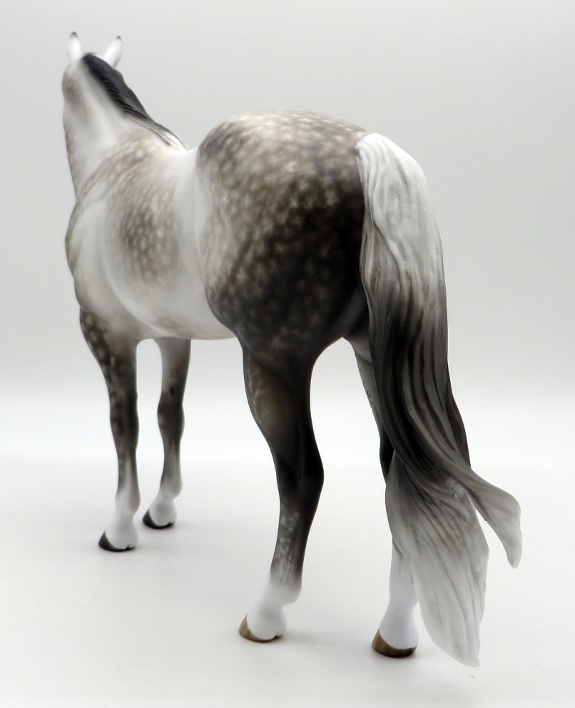 Shame on the Moon-OOAK Dapple Grey ISH Painted by Sheryl Leisure 1/31/22