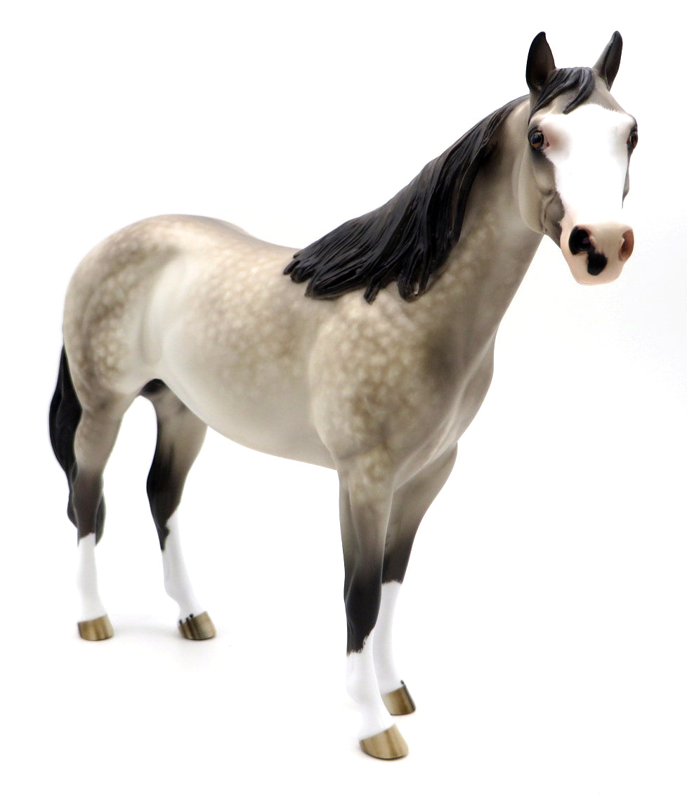 Be Startin Something-OOAK Buckskin ISH Painted by Sheryl Leisure 1/31/22