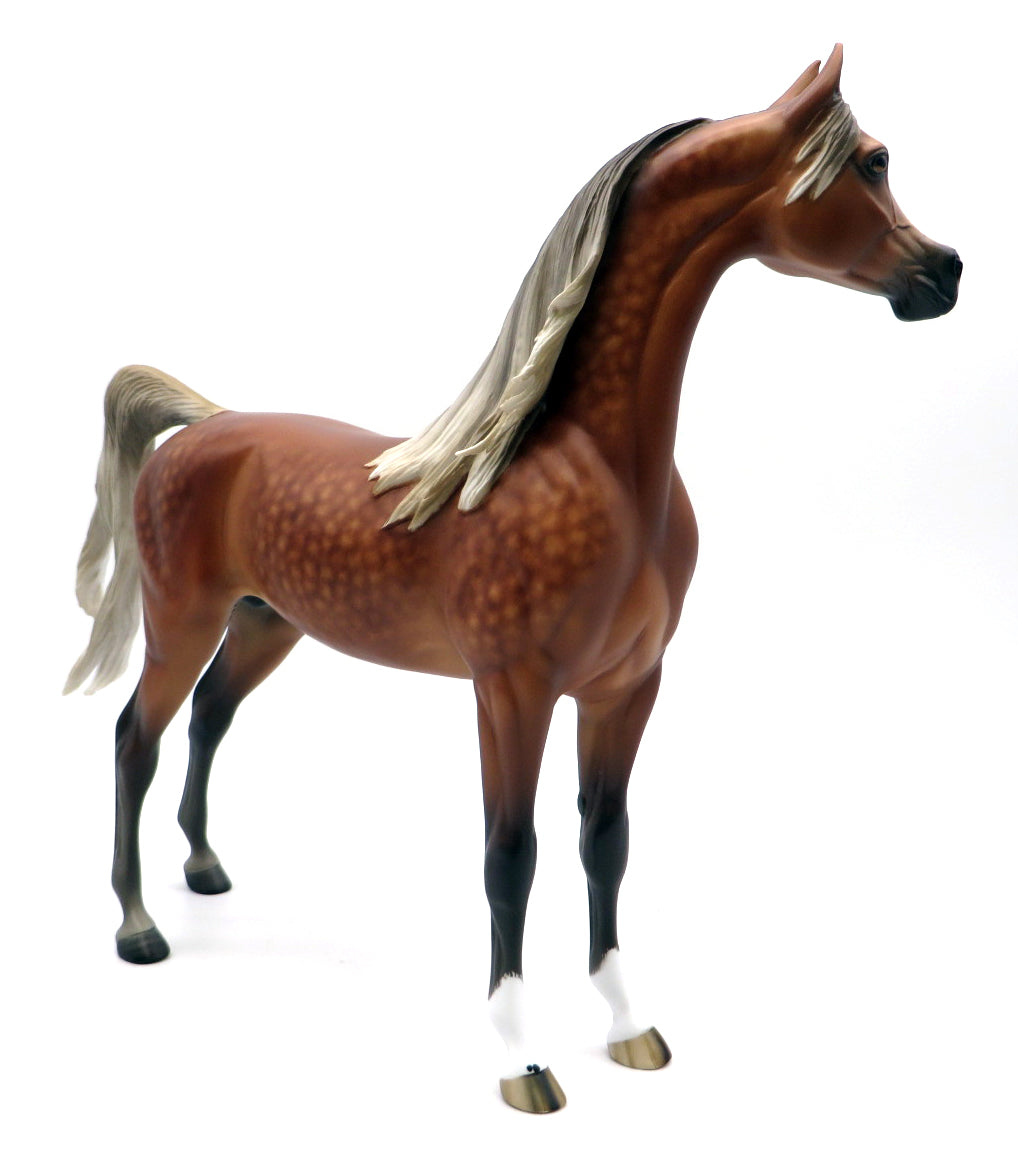 Little Red Corvette-OOAK Silver Bay Arabian Painted by Sheryl Leisure 1/31/22