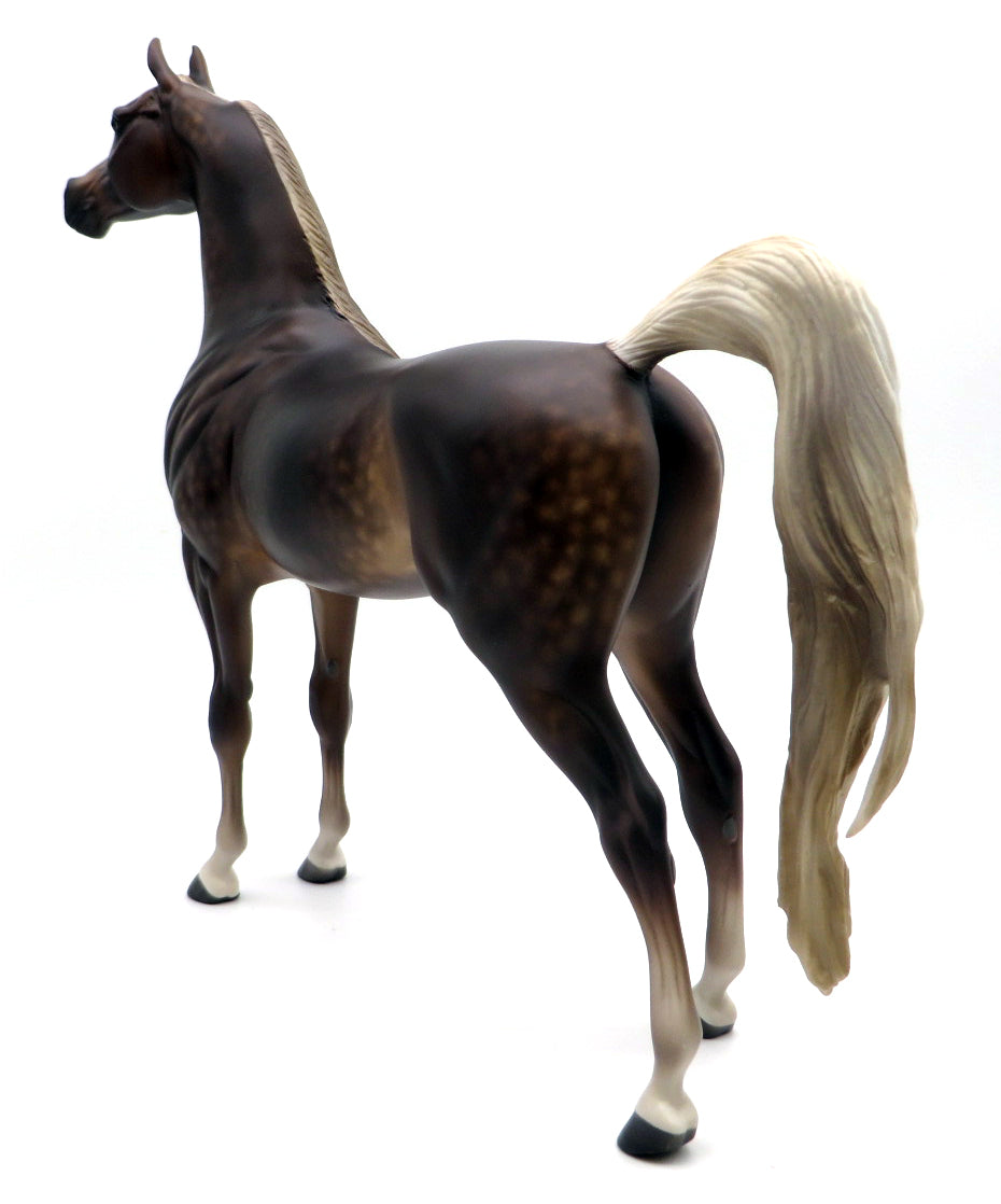 Stray Cat Strut-OOAK Sorrel Arabian Painted by Sheryl Leisure 1/31/22