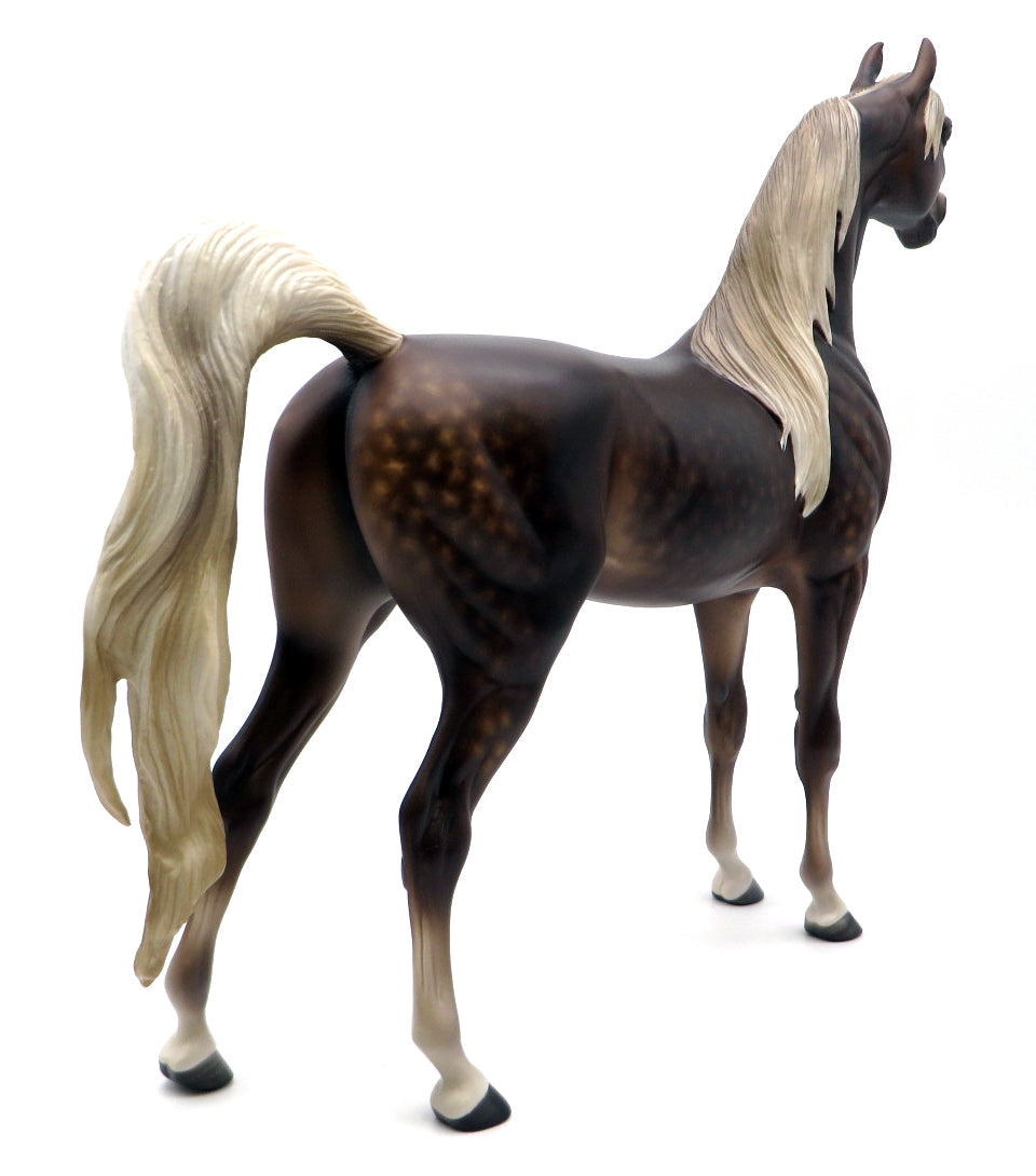 Stray Cat Strut-OOAK Sorrel Arabian Painted by Sheryl Leisure 1/31/22