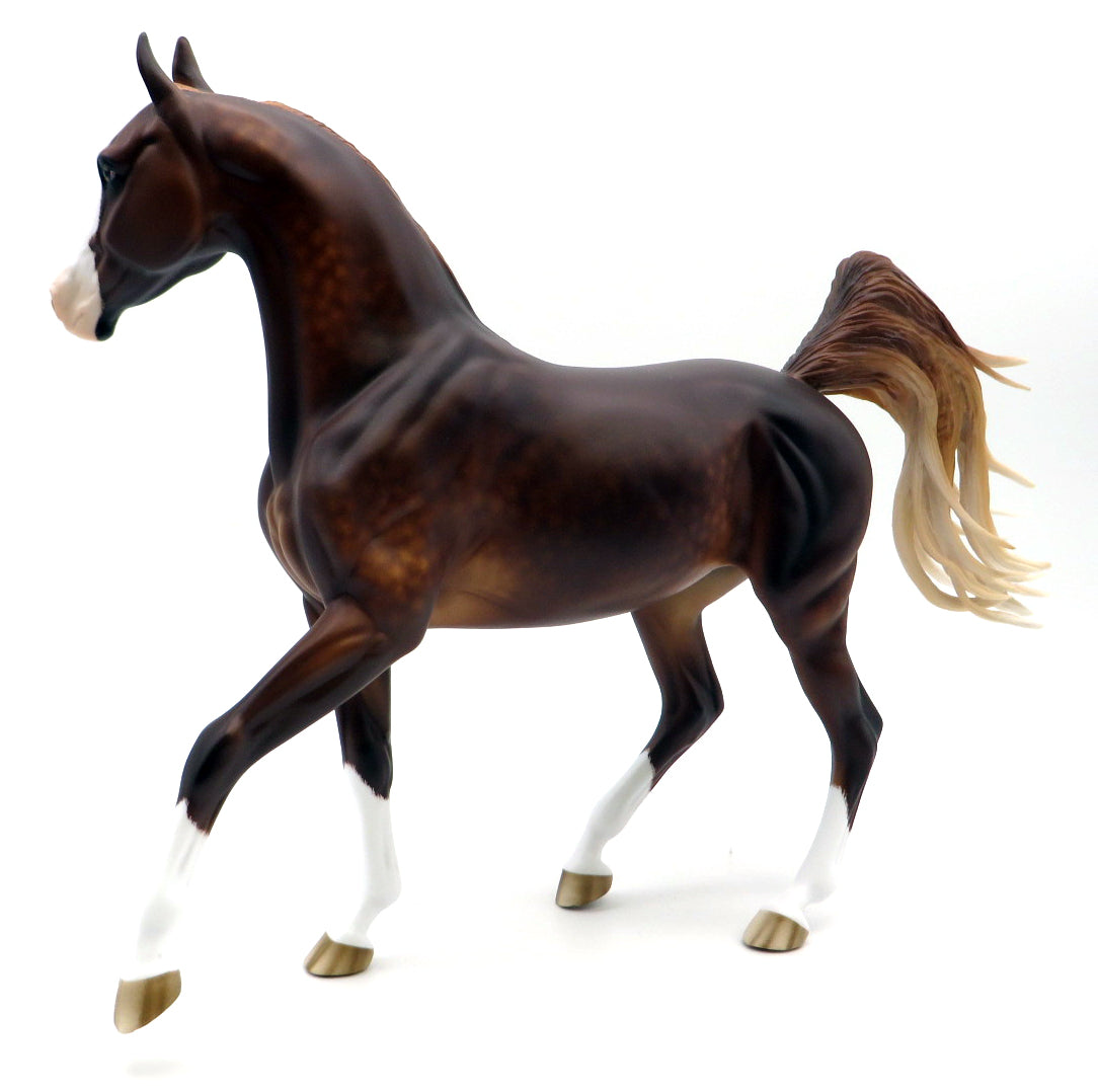 Let&#39;s Dance-OOAK Chestnut Arabian Painted by Sheryl Leisure 1/31/22