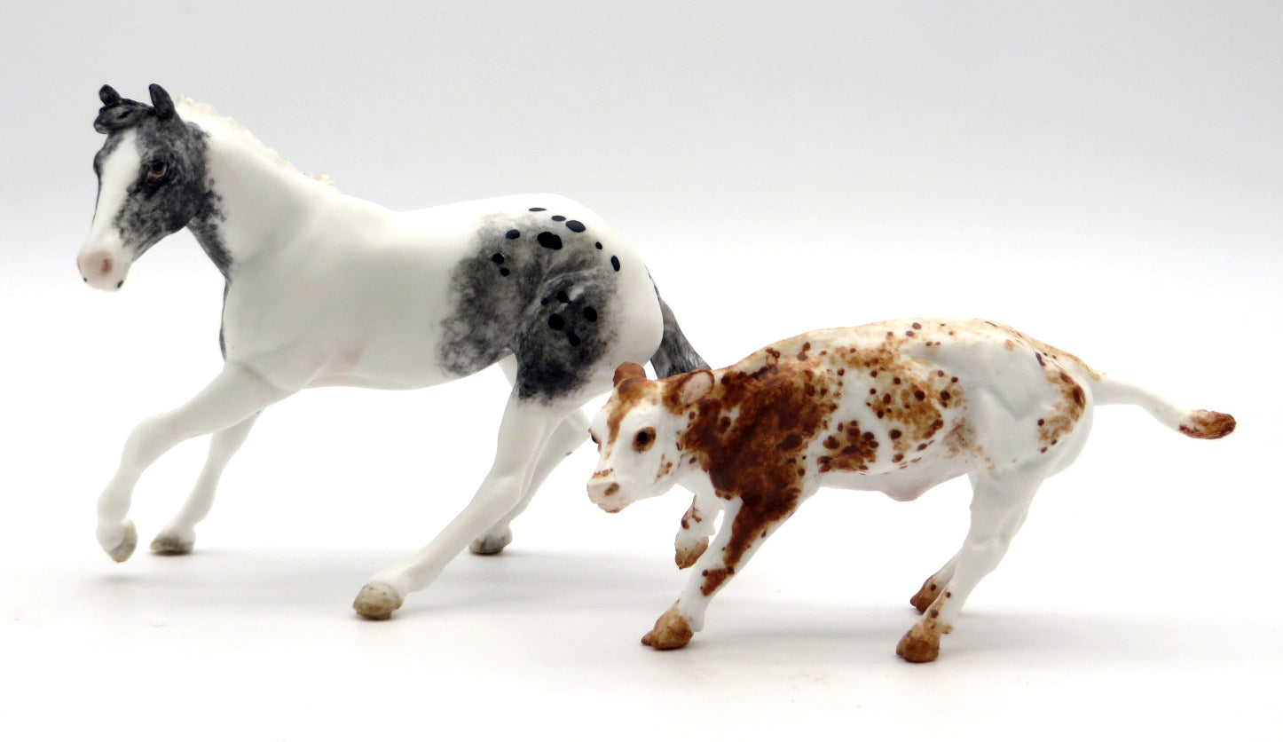 Thoughtful and Impudent- OOAK Cutting Chip and Calf STONE BOWL V