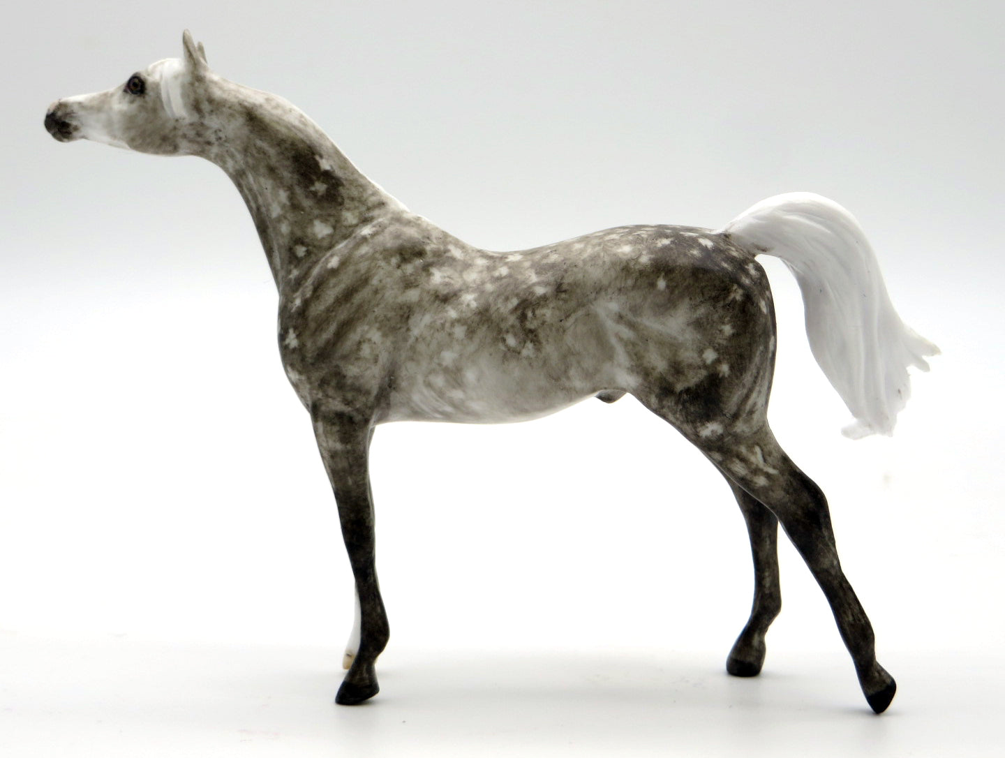 Mirage-OOAK Dapple Arabian Chip STONE BOWL V