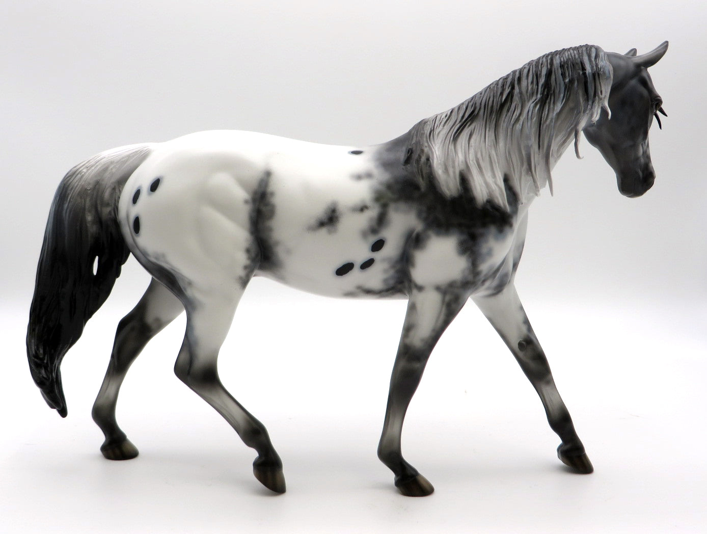 Bubble Screen - OOAK Appaloosa Pony Stone Bowl V