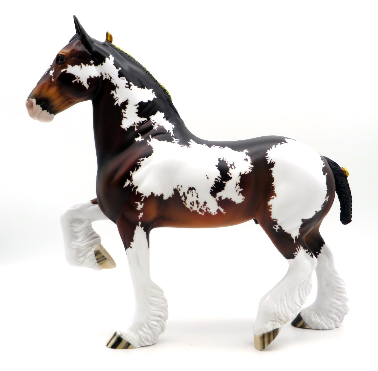 GO, FIGHT, WIN - OOAK BAY PINTO TROTTING DRAFTER STONE BOWL V