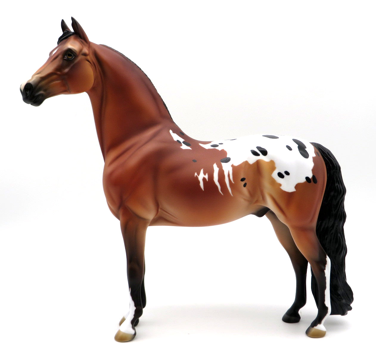 Snap Back - OOAK Bay Appaloosa Morgan Stone Bowl V