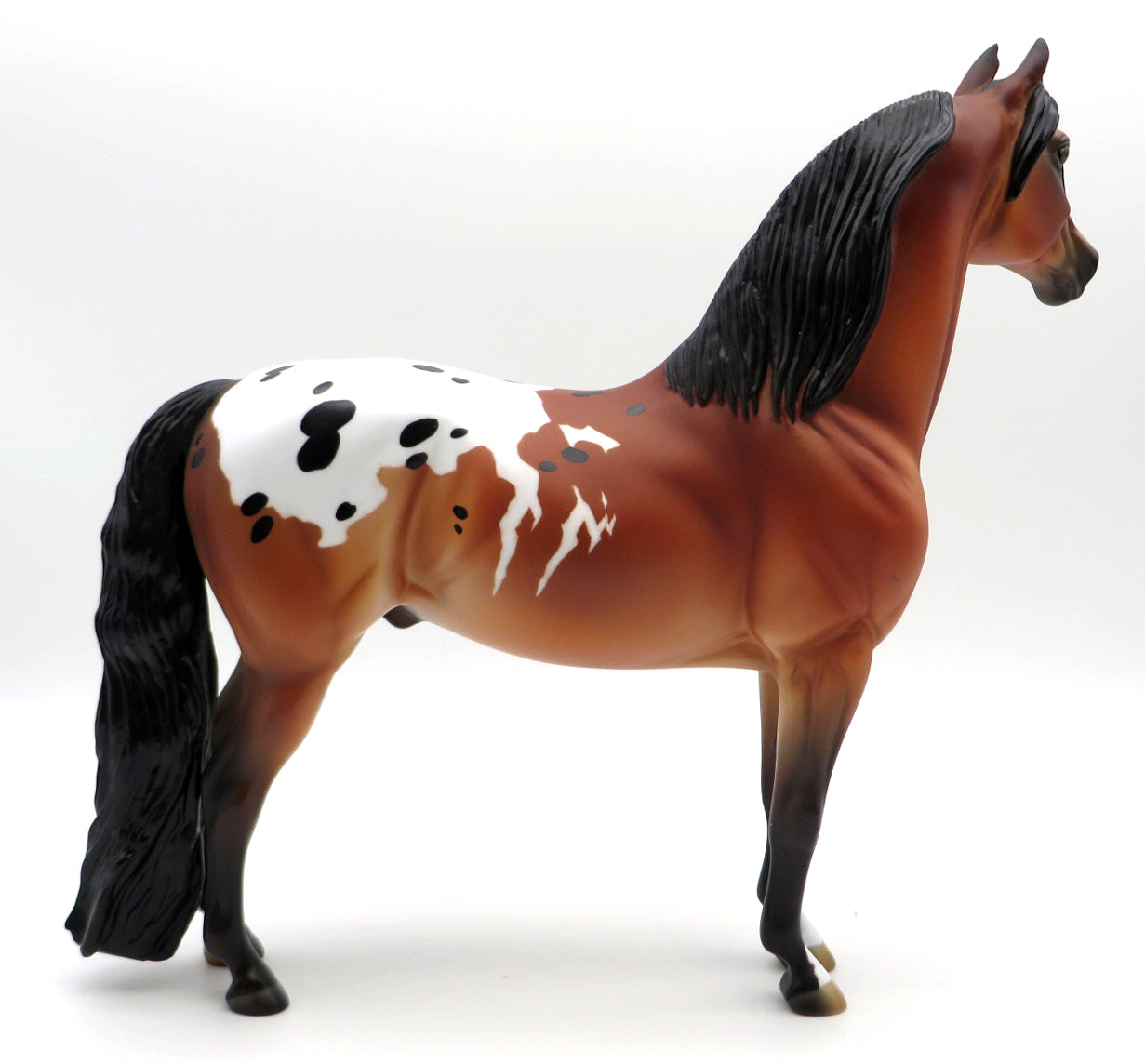 Snap Back - OOAK Bay Appaloosa Morgan Stone Bowl V