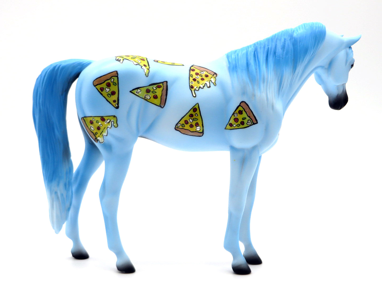 Pizza Party OOAK Deco Arabian  Pebble -- Stone Bowl V