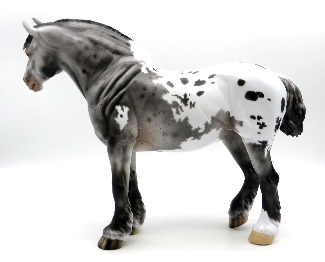 Flea Flicker-OOAK Etched Appaloosa Heavy Draft Mare-SB22