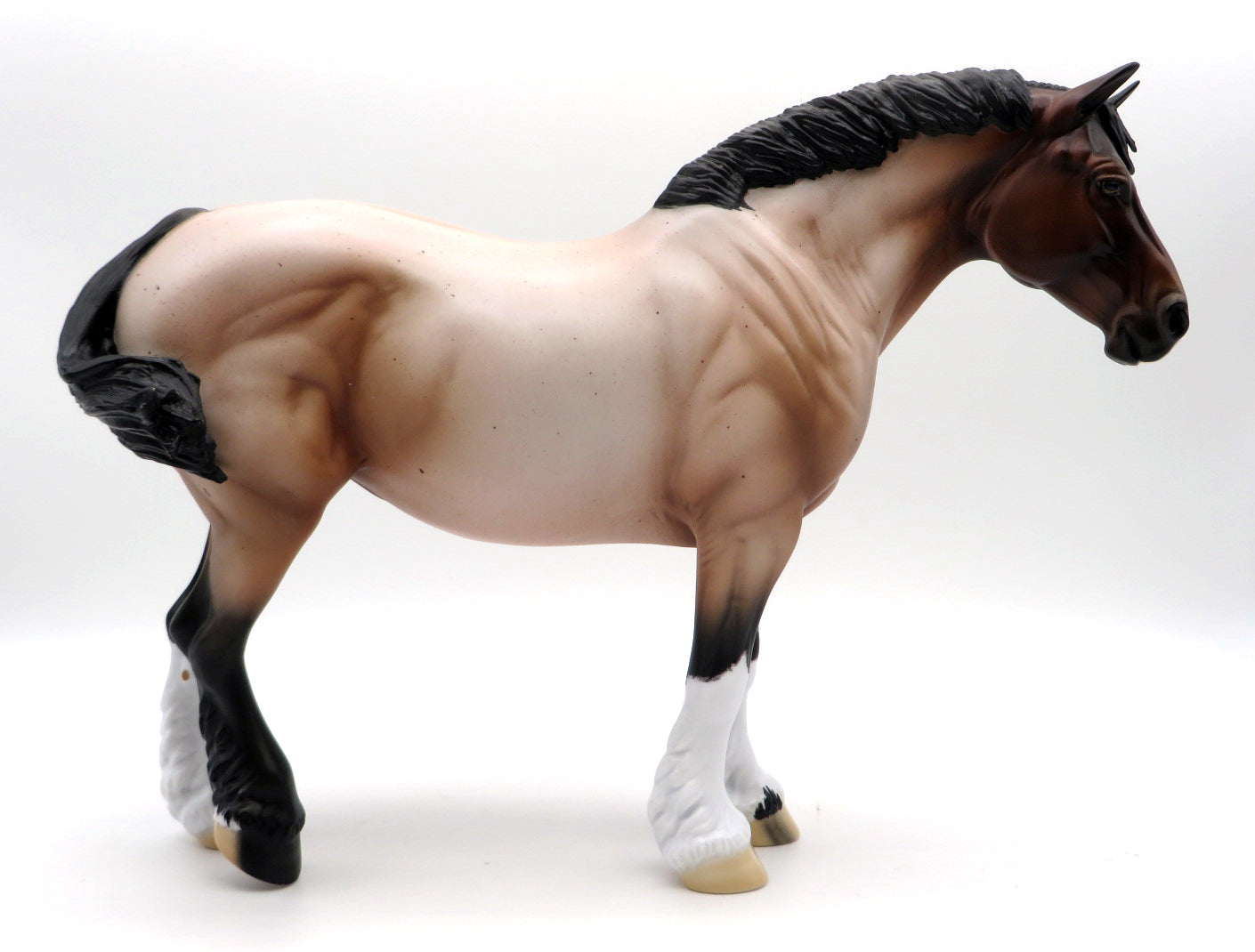 Scrimmage-OOAK Bay Roan Heavy Draft Mare-SB22