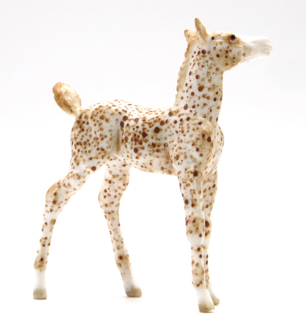 Nutmeg- OOAK Chestnut Appaloosa Foal  Chip STONE BOWL V