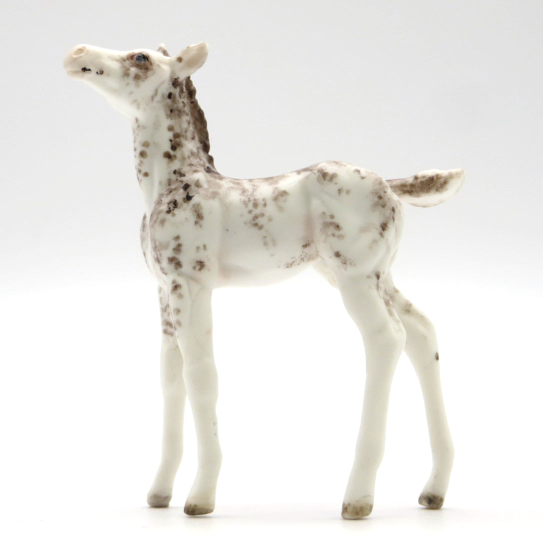 Malibu- OOAK  Appaloosa Foal  Chip STONE BOWL V