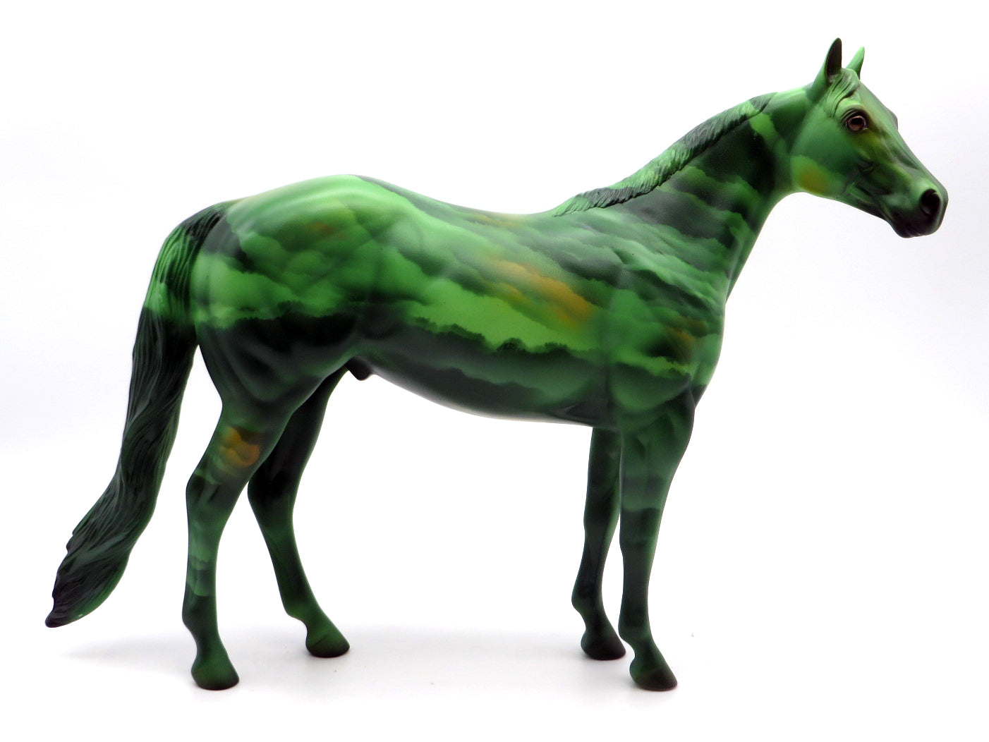 Rainforest-OOAK Green Jasper Test ISH STONE BOWL V