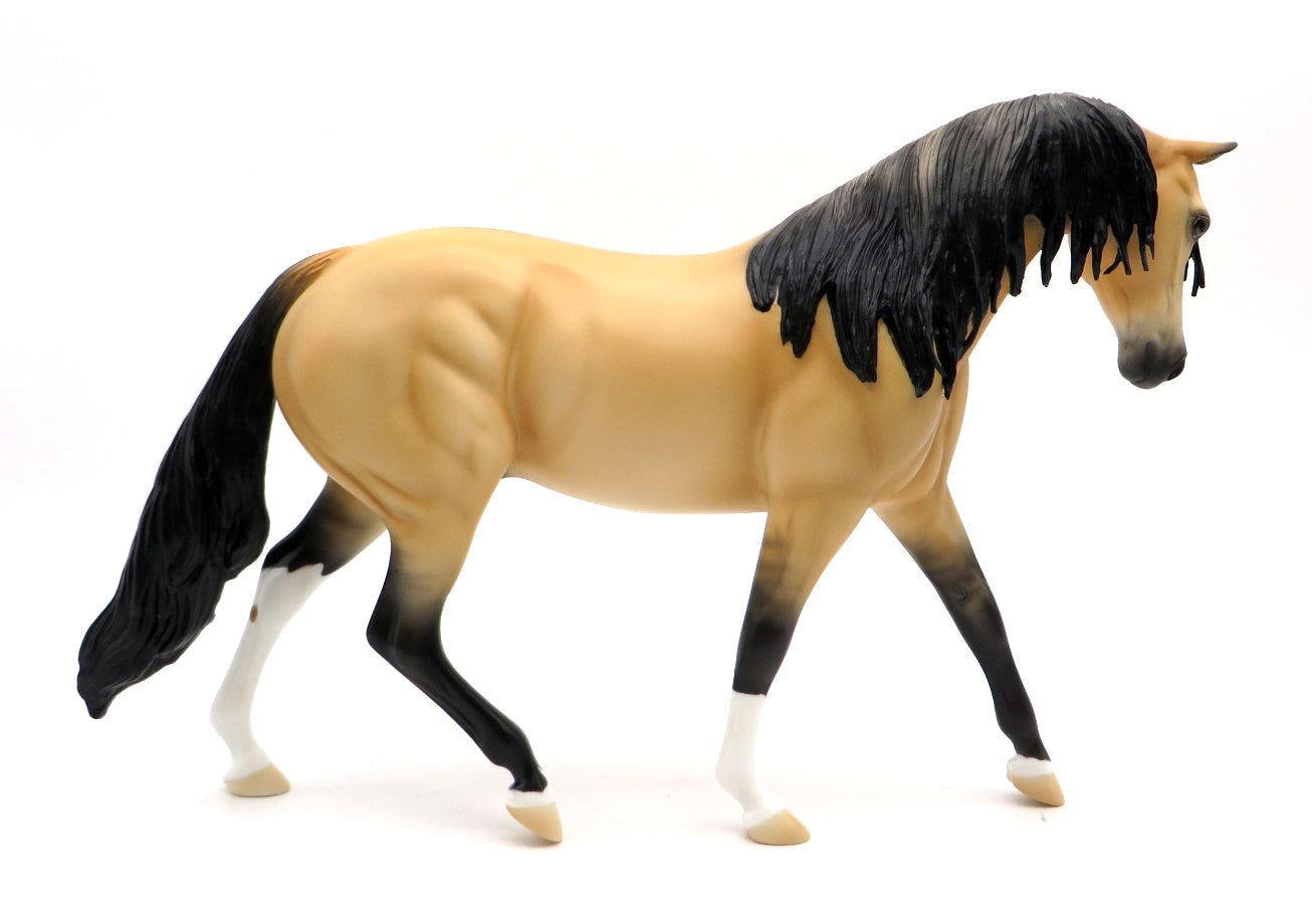 Gold Coast-OOAK Bay Dun Pony STONE BOWL V