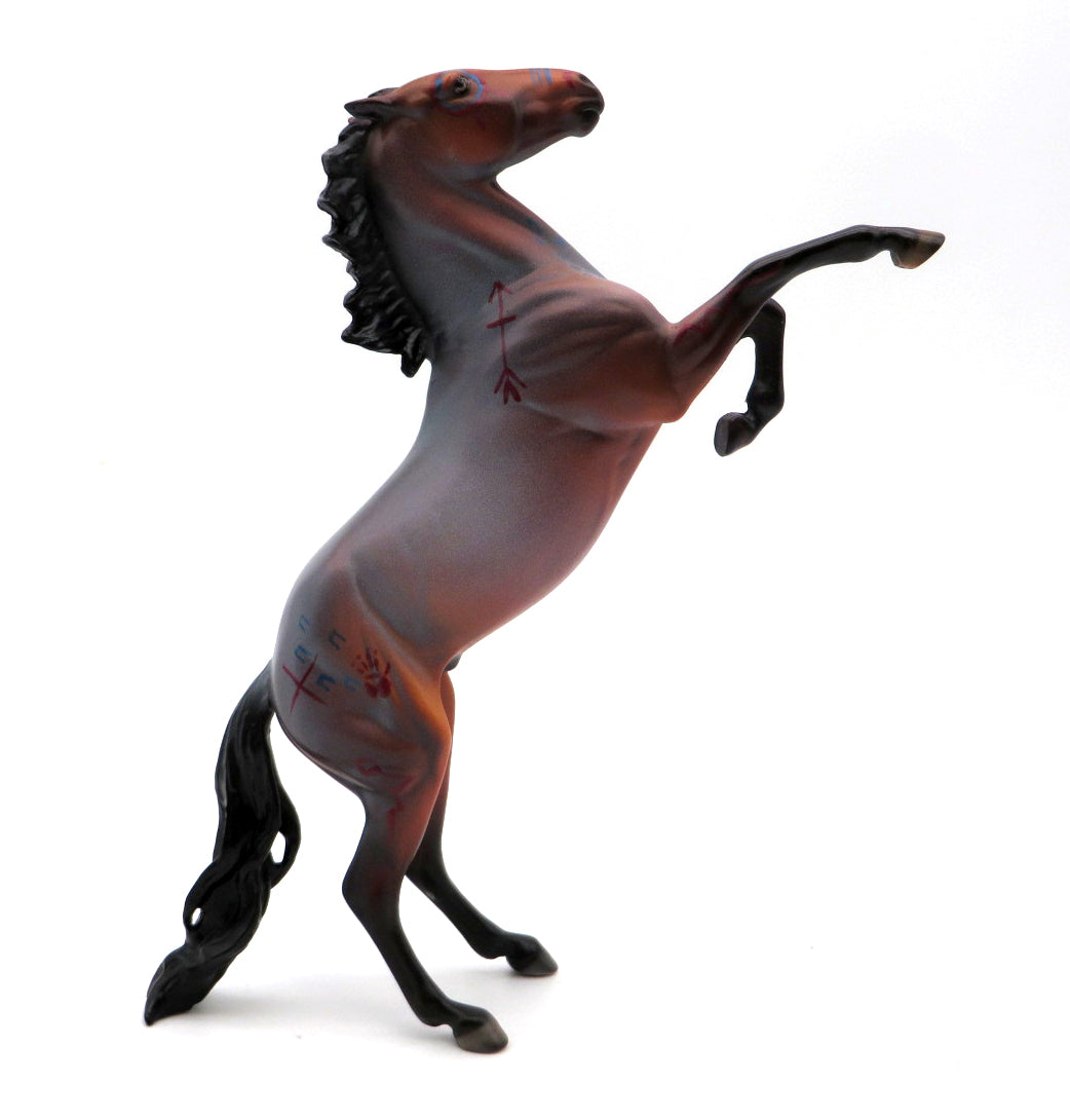 War Paint-OOAK Rearing Pebbles  STONE BOWL V