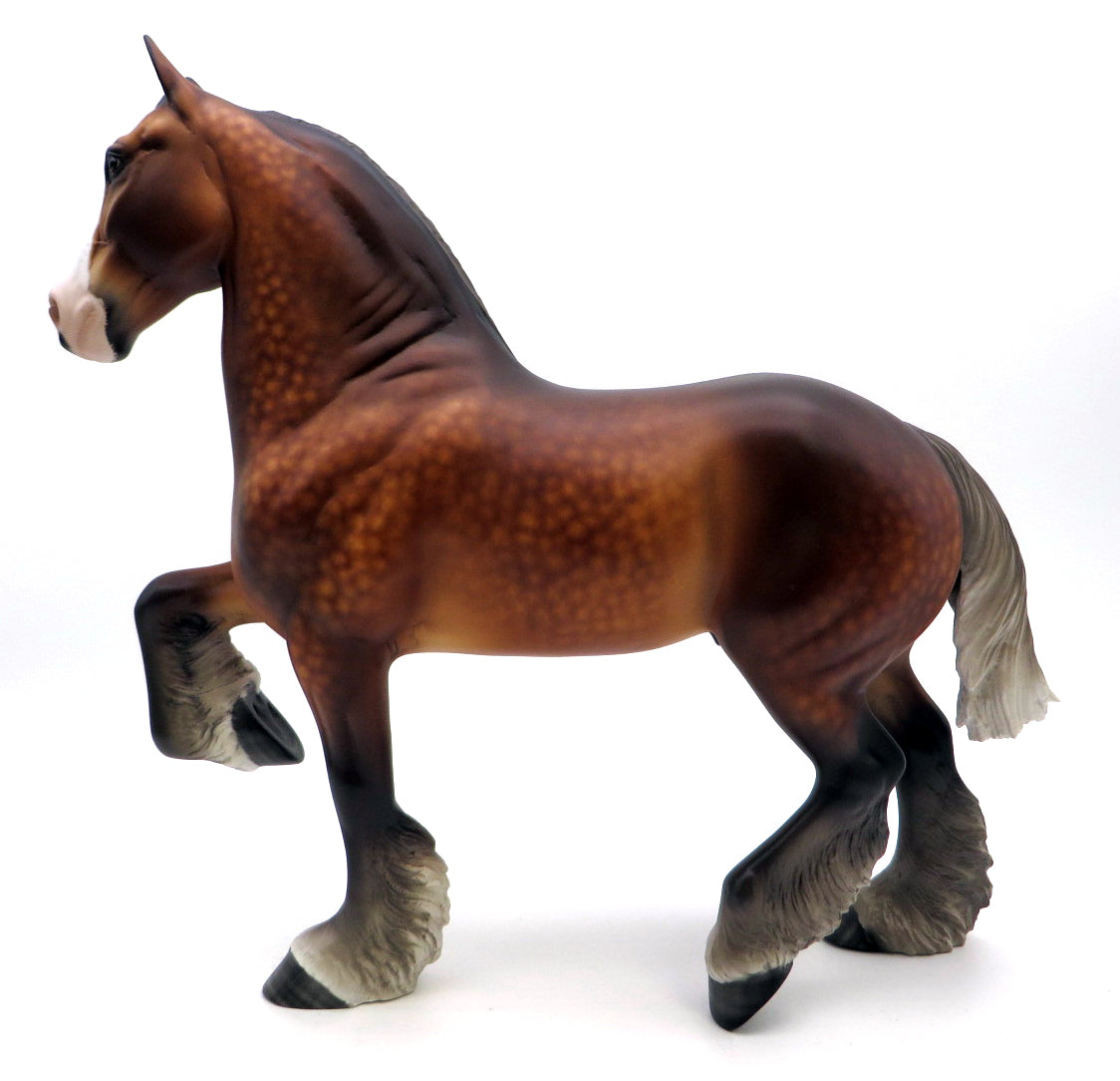 Checkers- OOAK Silver Bay Trotting Drafter -SB22