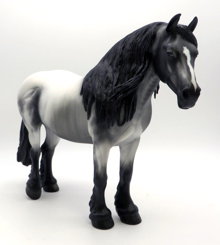 Mother May I-OOAK Blue Roan Heavy Draft Mare-SB22