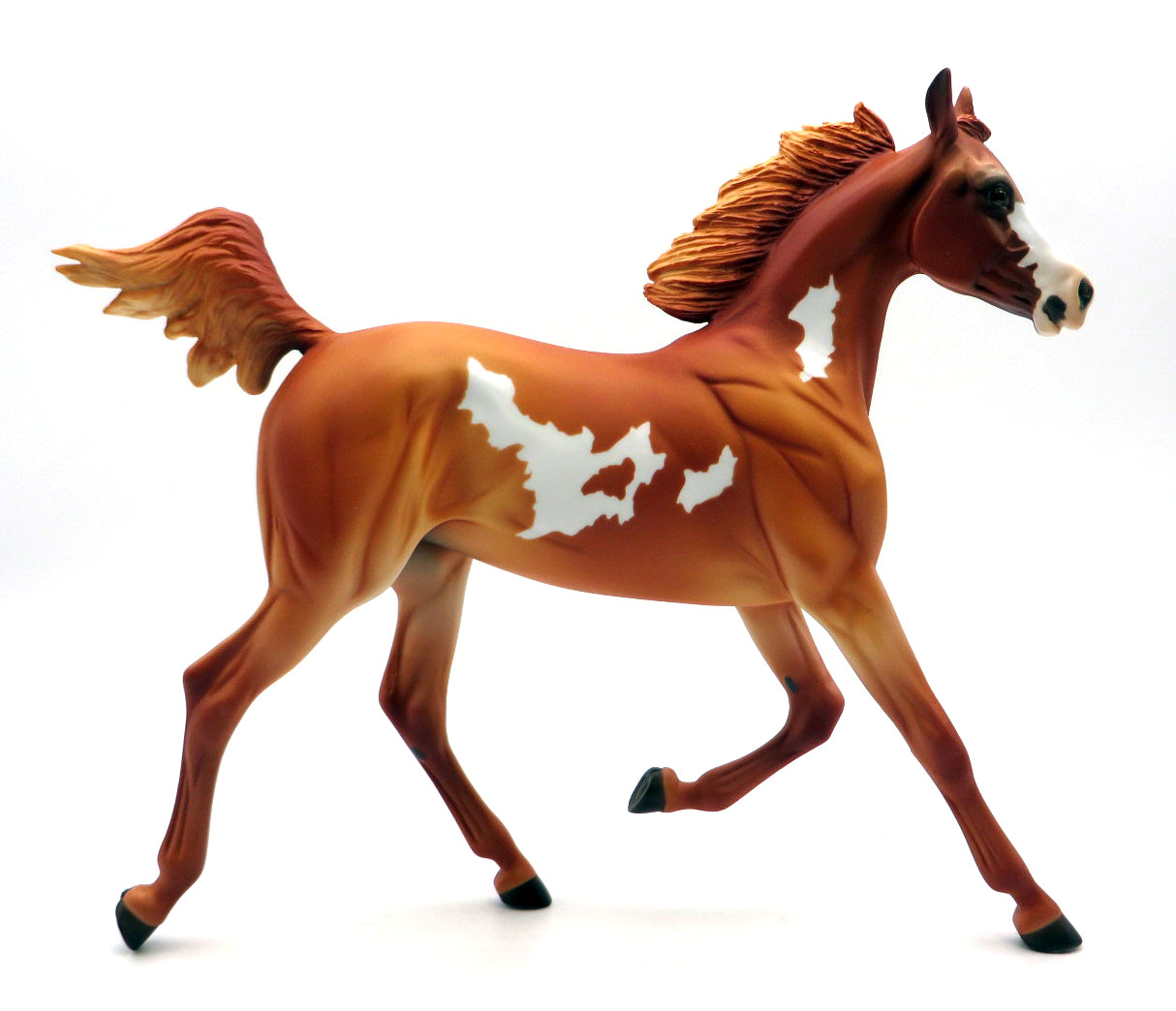 Wildcat- OOAK  Chestnut Pinto Yearling STONE BOWL V