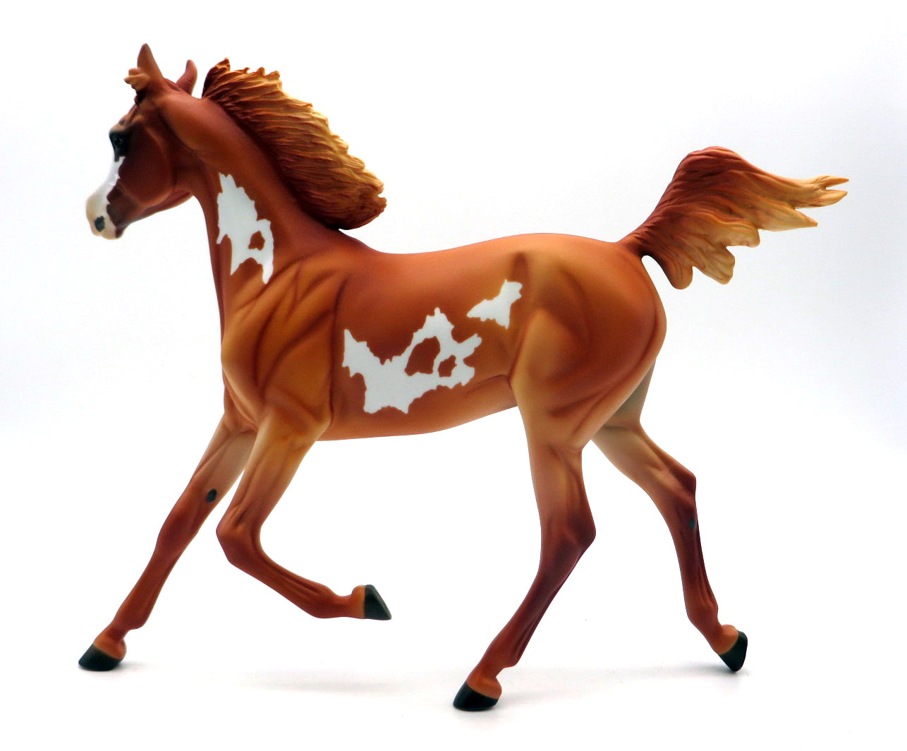 Wildcat- OOAK  Chestnut Pinto Yearling STONE BOWL V