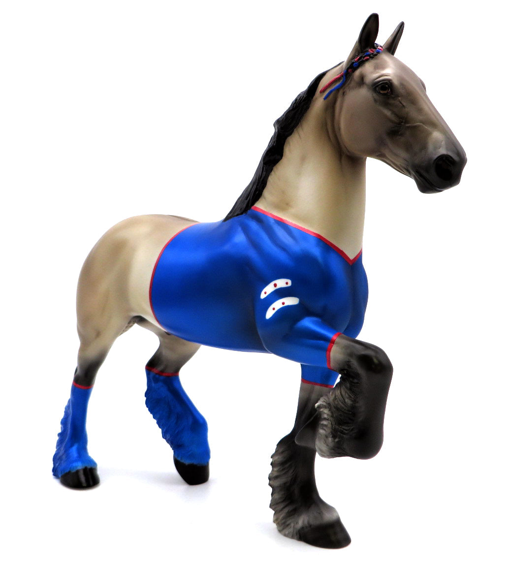 Rough Rider- OOAK Deco Trotting Drafter -SB22