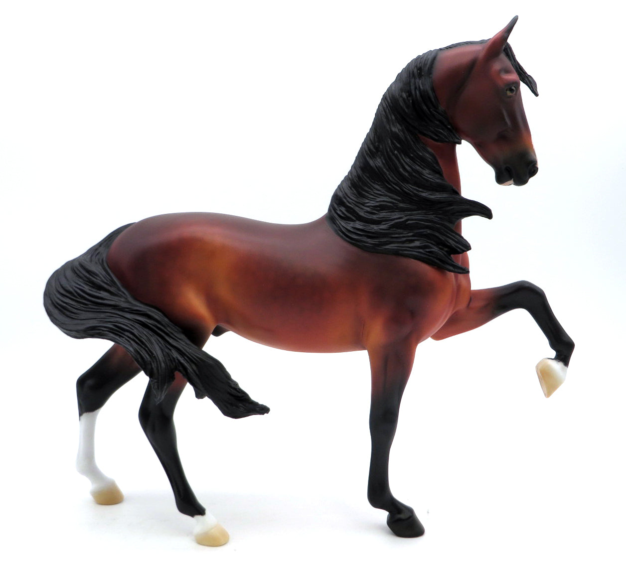 Spartan-OOAK Bay Saddlebred Painted by Ellen Robbins 1/22/22
