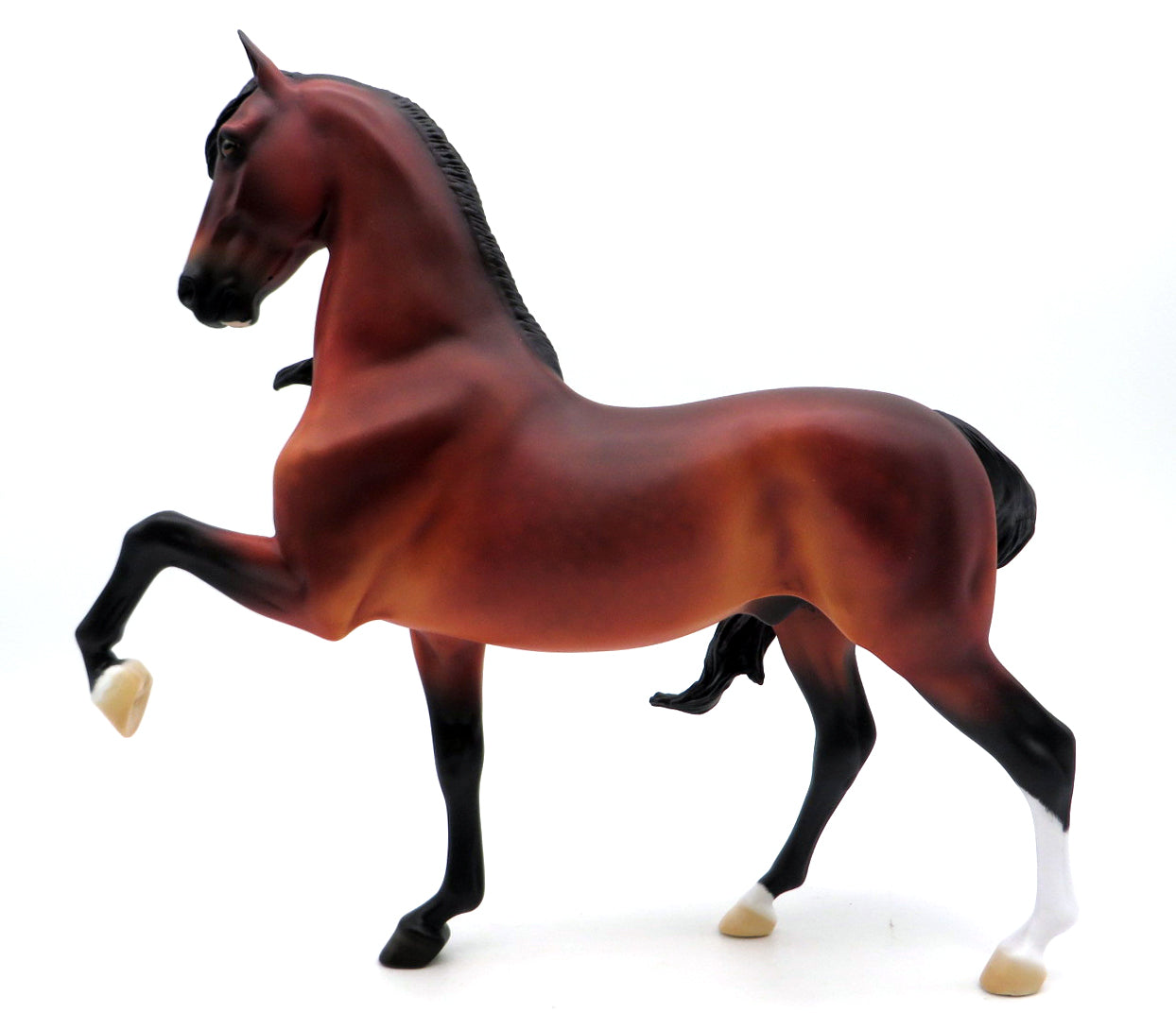 Spartan-OOAK Bay Saddlebred Painted by Ellen Robbins 1/22/22