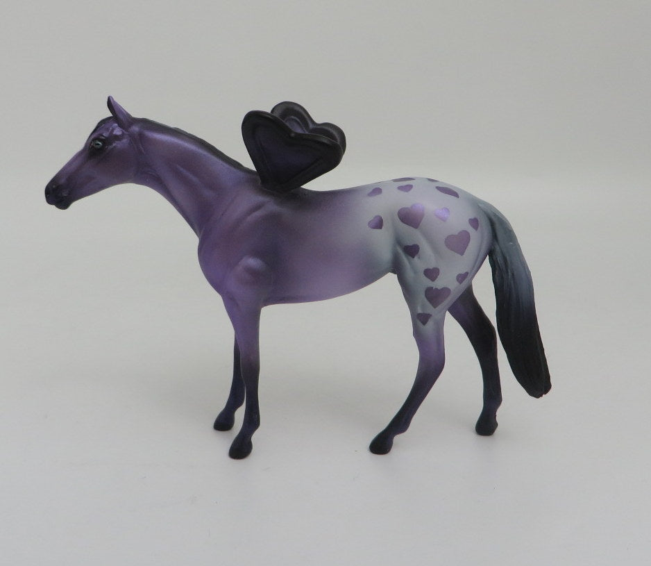 Lovelorn-OOAK Purple Valentine Thoroughbred Deco SB21