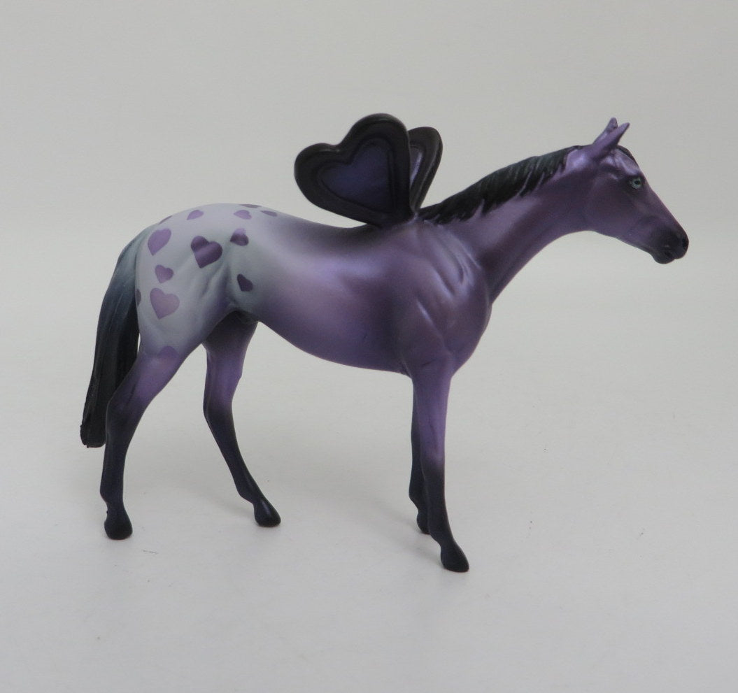 Lovelorn-OOAK Purple Valentine Thoroughbred Deco SB21