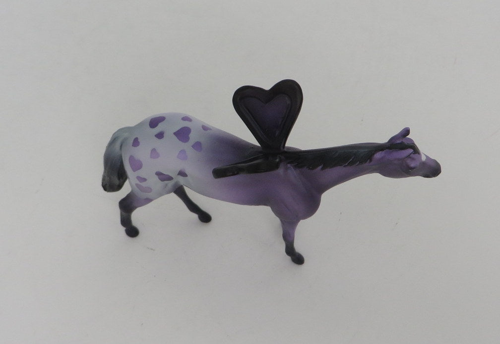 Lovelorn-OOAK Purple Valentine Thoroughbred Deco SB21
