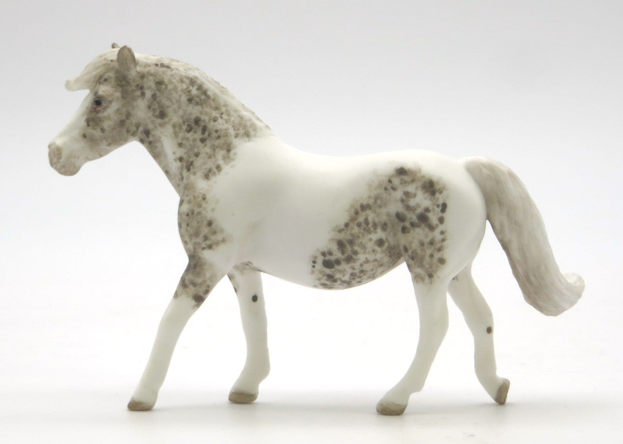 Jaunty- OOAK Dapple Grey Pony Chip Painted by Andrea 2/23/22