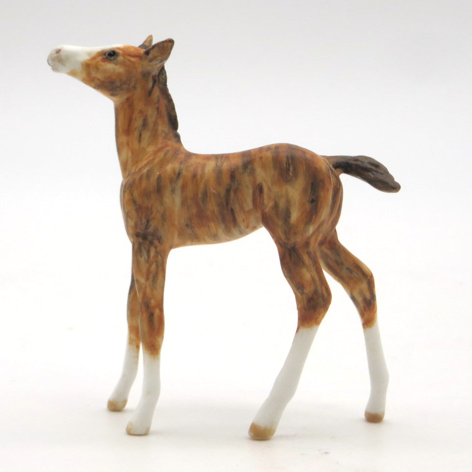 Luminous-OOAK Brindle Foal Chip Painted by Andrea 2/23/22