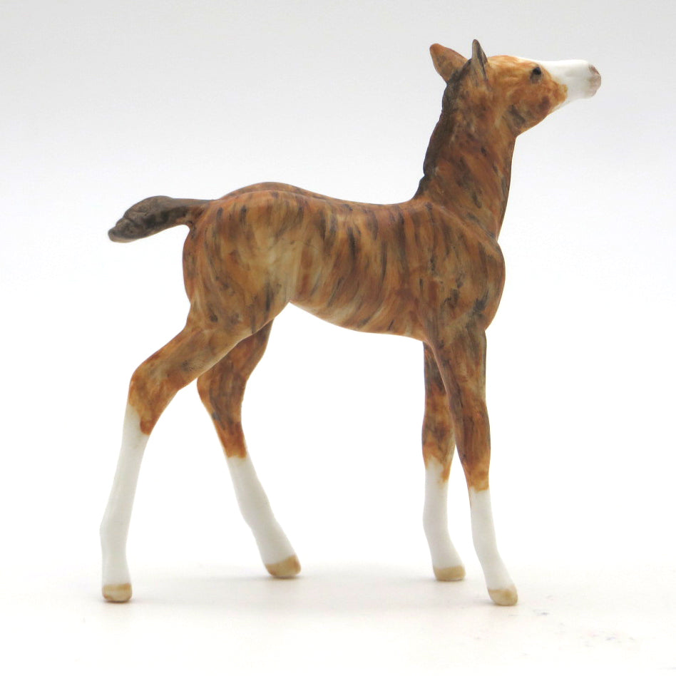 Luminous-OOAK Brindle Foal Chip Painted by Andrea 2/23/22