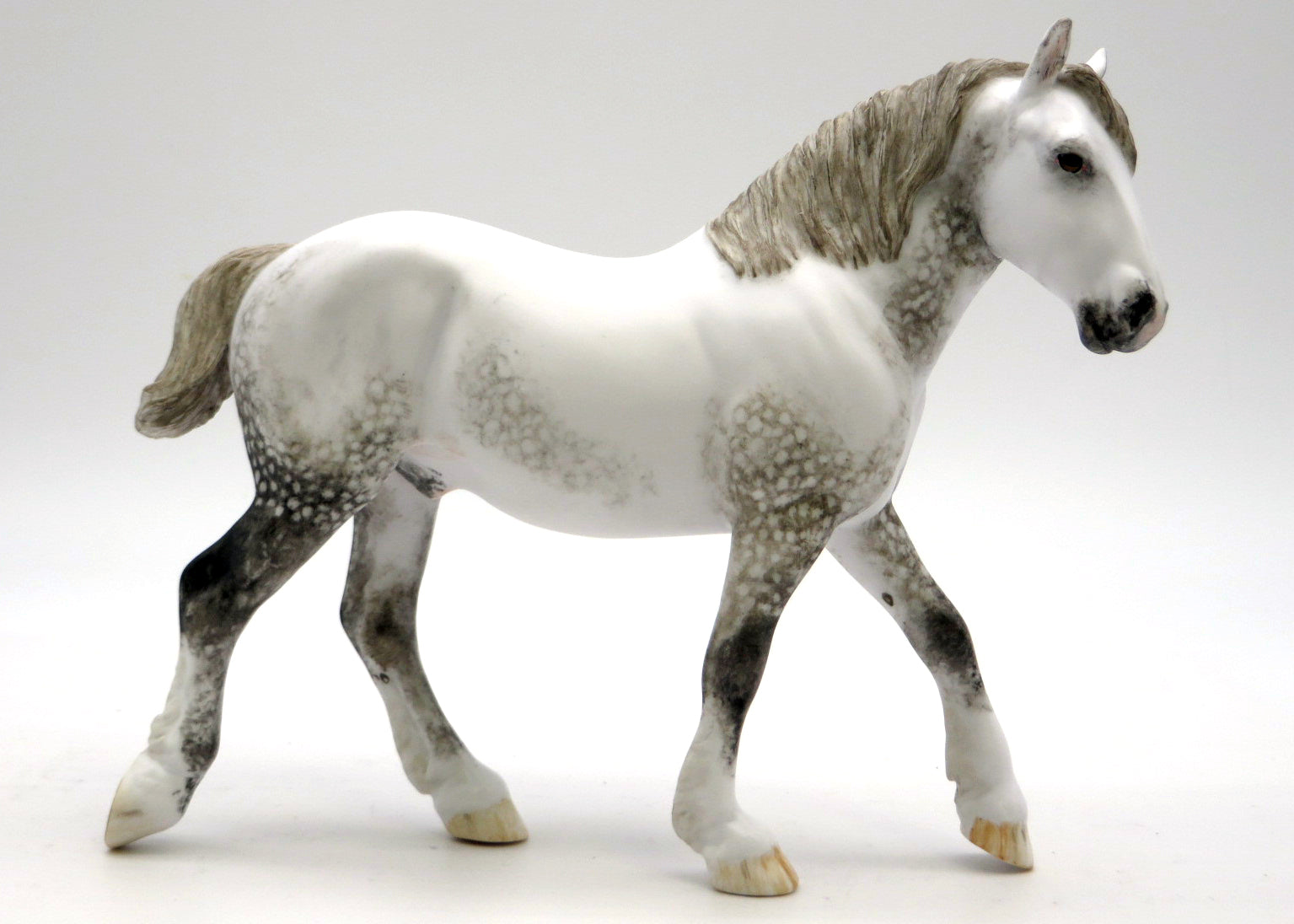 Quarry-OOAK Dapple Grey Pebbles Drafter Painted by Andrea 2/23/22