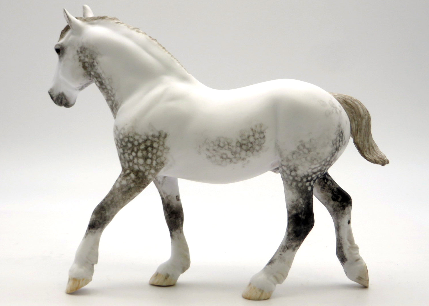 Quarry-OOAK Dapple Grey Pebbles Drafter Painted by Andrea 2/23/22