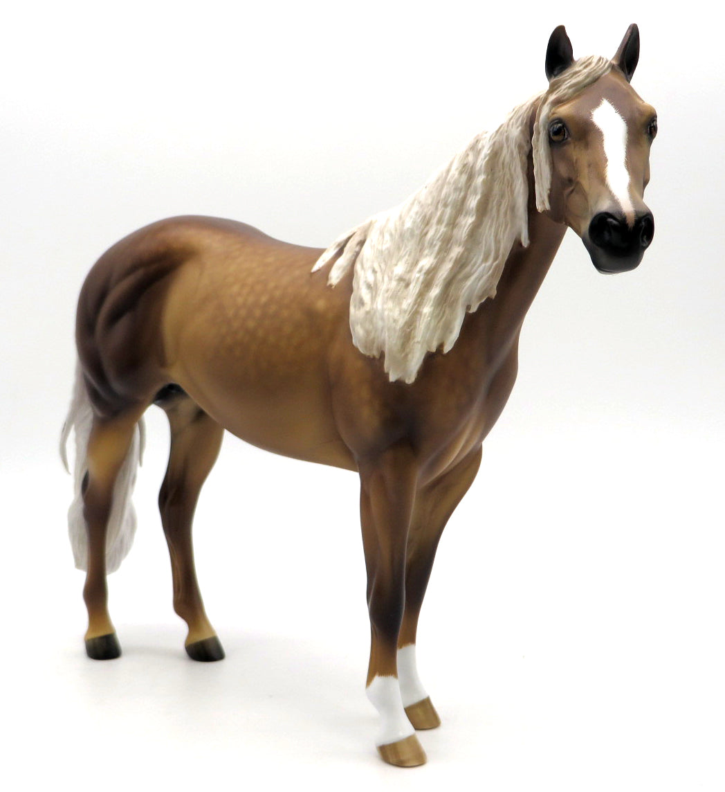 Baxter-OOAK Dapple Palomino ISH Painted by Sheryl Leisure 1/22/22