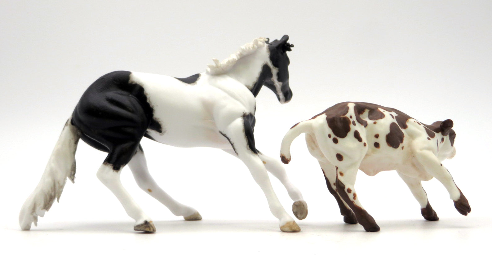 Security and Risky OOAK Cutter and Calf Chip Painted by Andrea 2/23/22