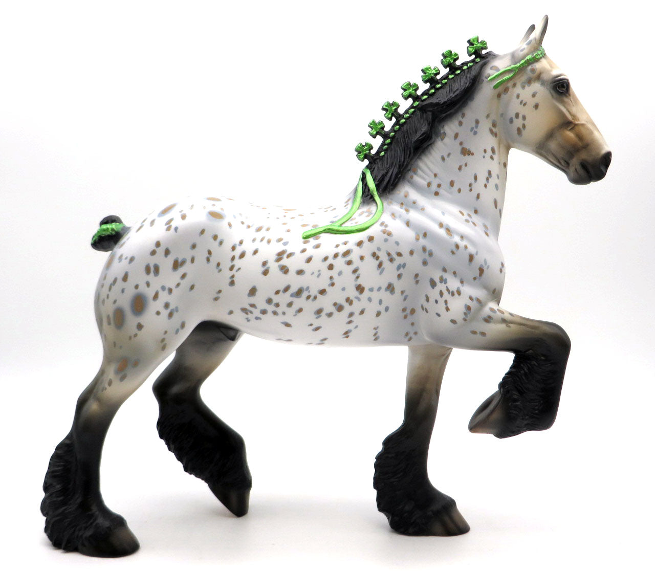 Matrix - OOAK Trotting Drafter Loud Appaloosa Painted by Dawn Quick 3/11/22