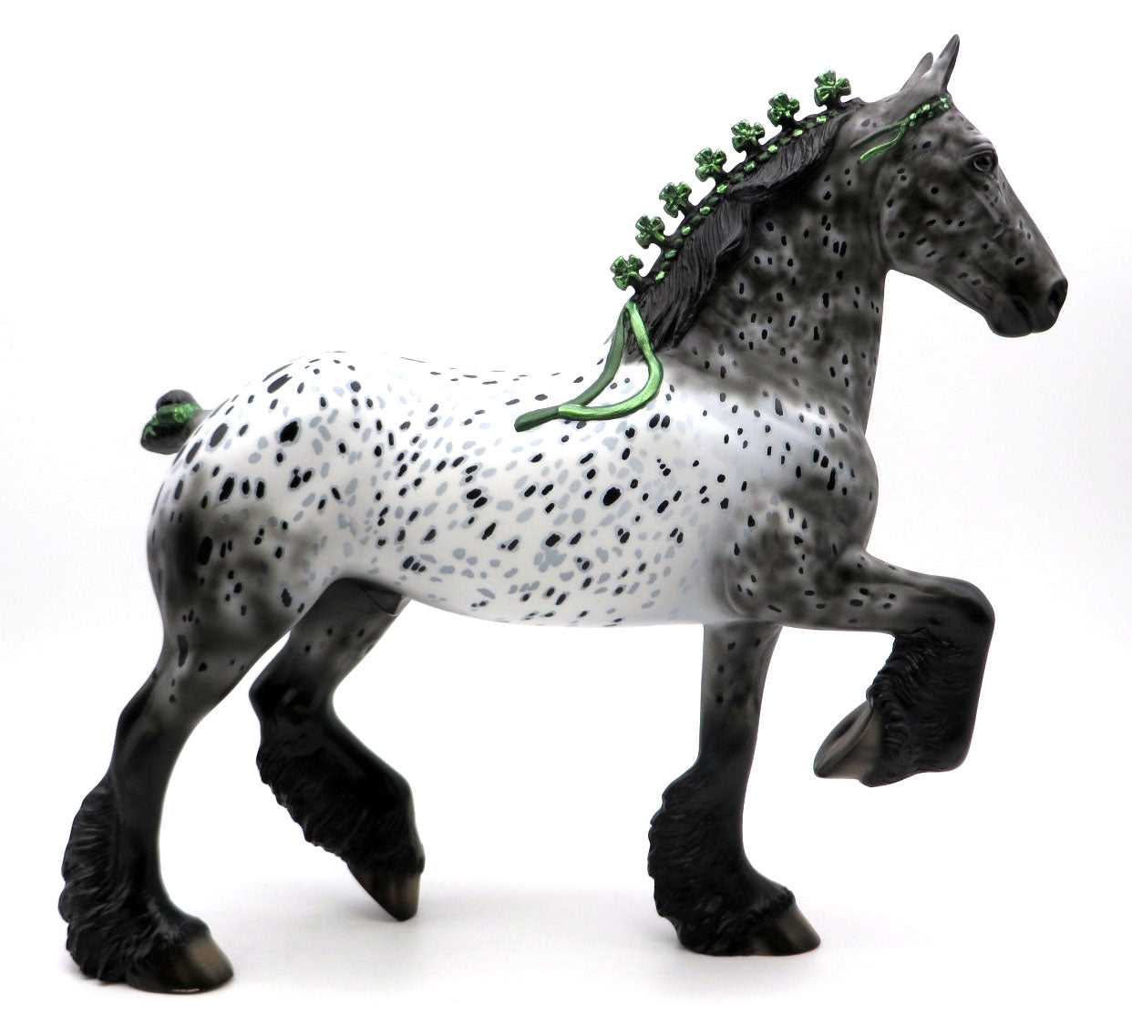 Zombie - OOAK Trotting Drafter Loud Appaloosa Painted by Dawn Quick 3/11/22