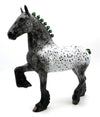 Zombie - OOAK Trotting Drafter Loud Appaloosa Painted by Dawn Quick 3/11/22