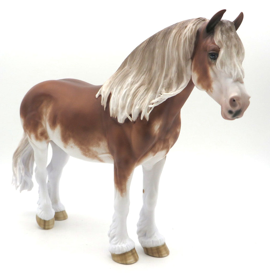 Voidoid - Chestnut Sabino Draft Mare by Sheryl Leisure