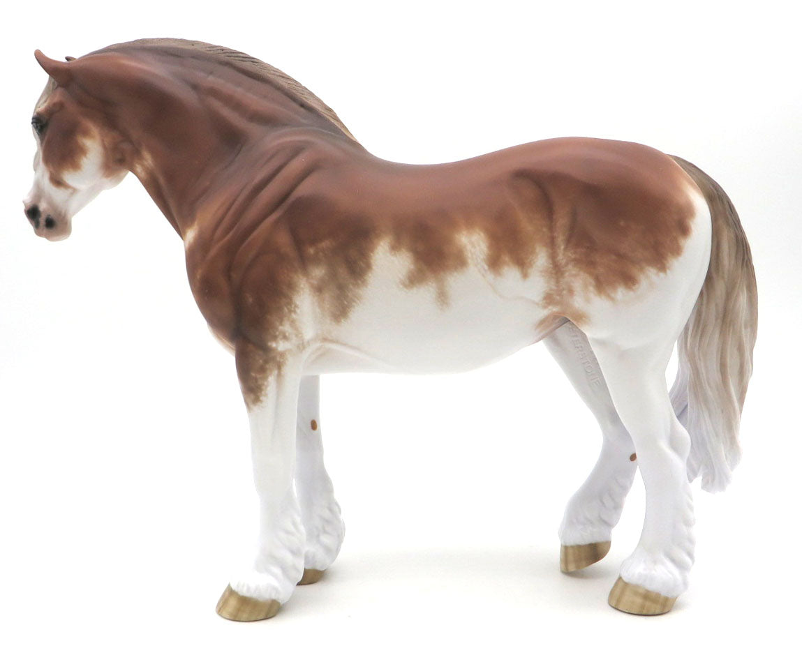 Voidoid - Chestnut Sabino Draft Mare by Sheryl Leisure