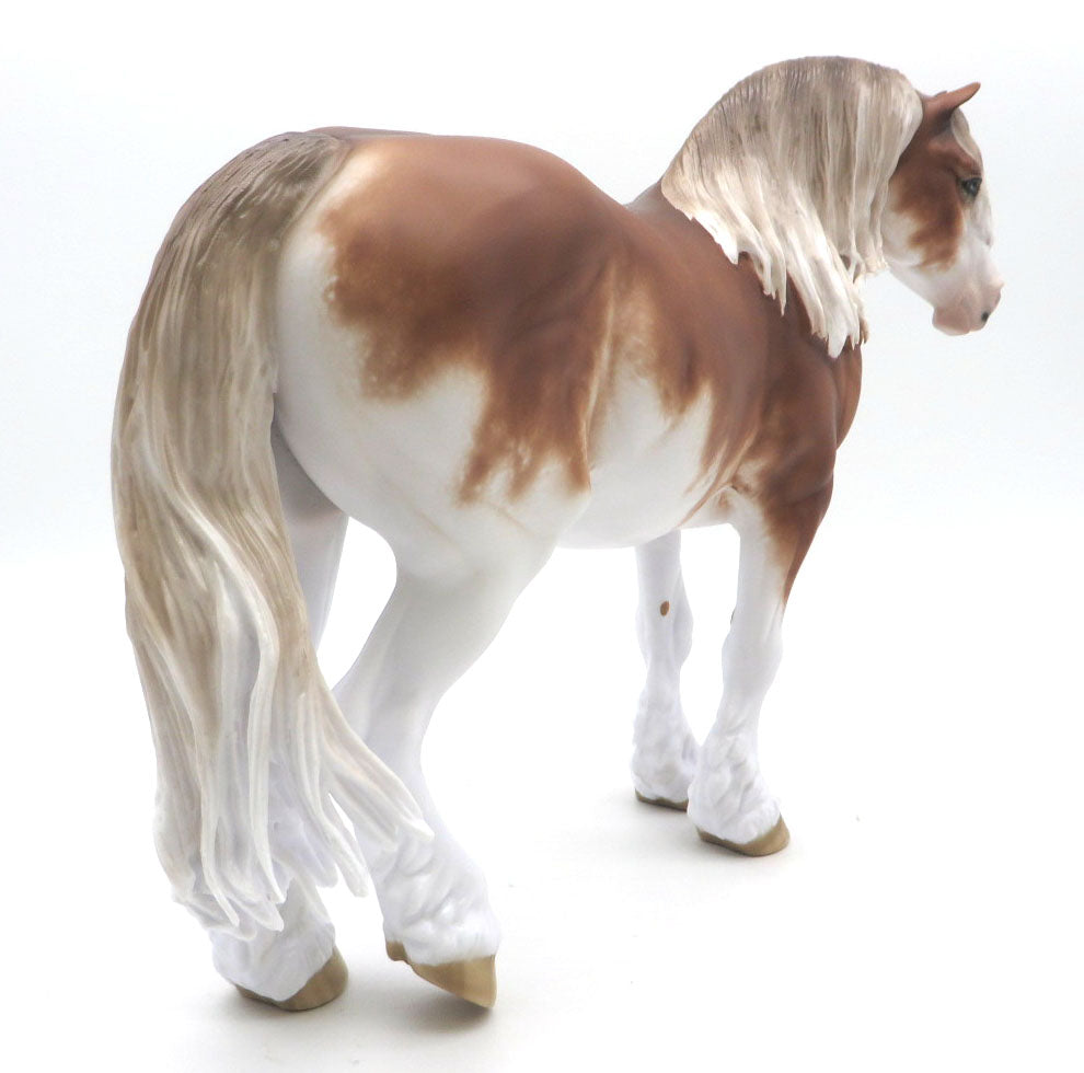 Voidoid - Chestnut Sabino Draft Mare by Sheryl Leisure