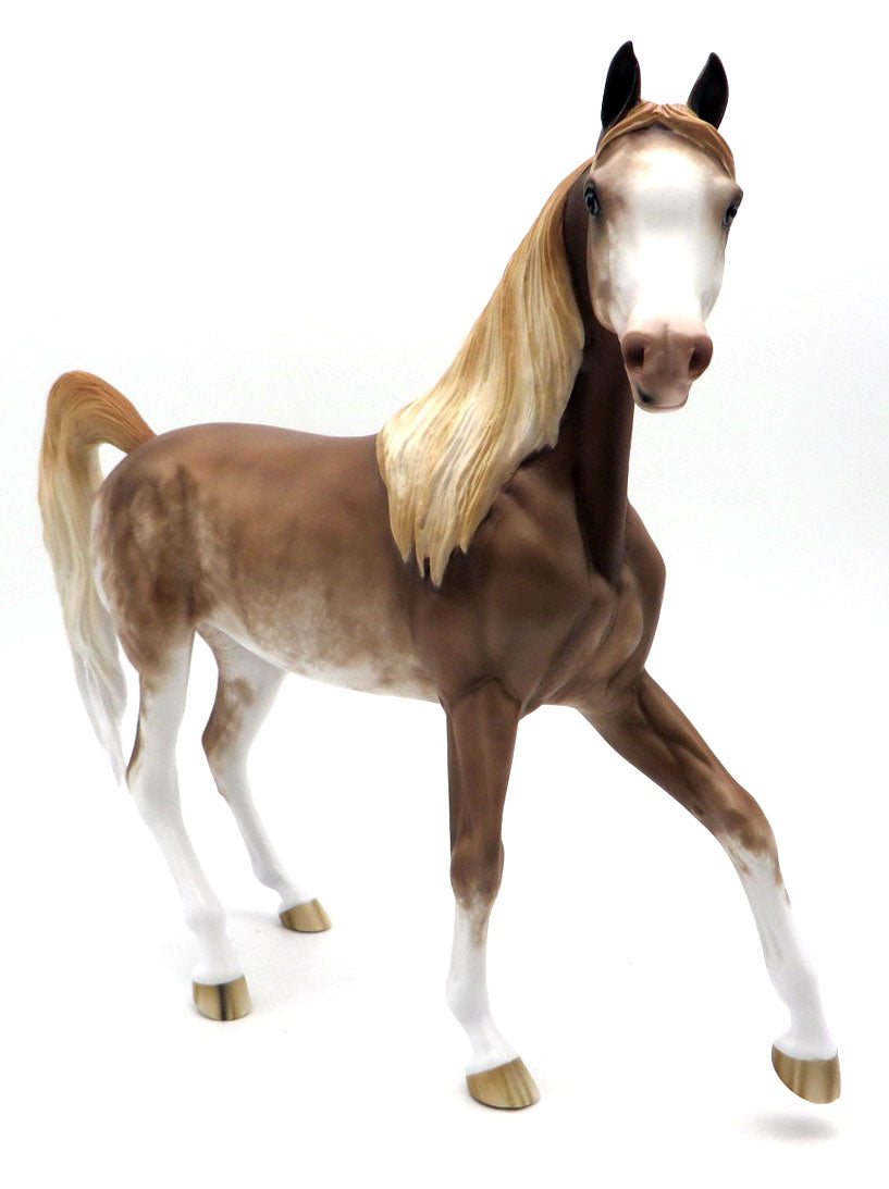 Vandal - Chestnut Sabino Arabian by Sheryl Leisure