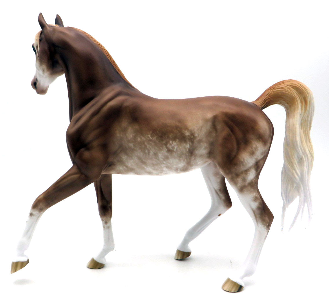 Vandal - Chestnut Sabino Arabian by Sheryl Leisure