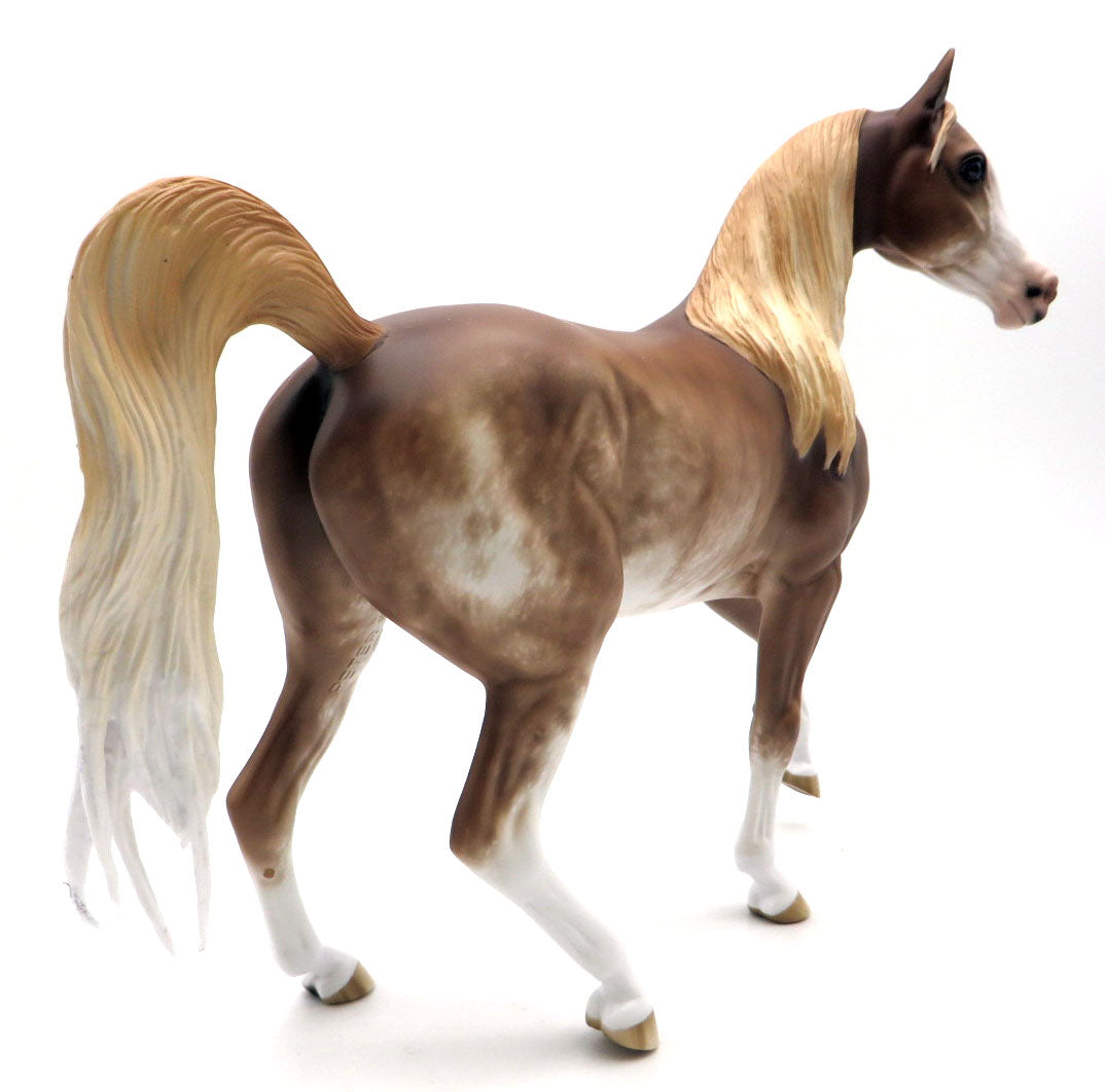 Vandal - Chestnut Sabino Arabian by Sheryl Leisure