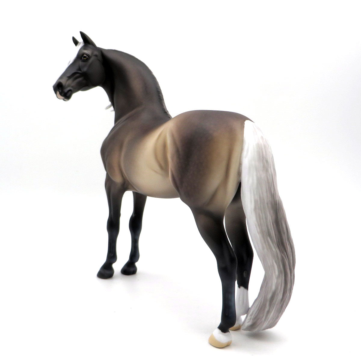 Raoul de Changy-OOAK Silver Black Morgan Painted by Ellen Robbins 3/21/22