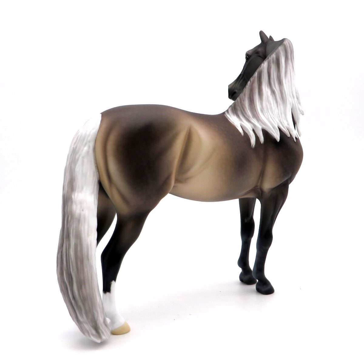 Raoul de Changy-OOAK Silver Black Morgan Painted by Ellen Robbins 3/21/22