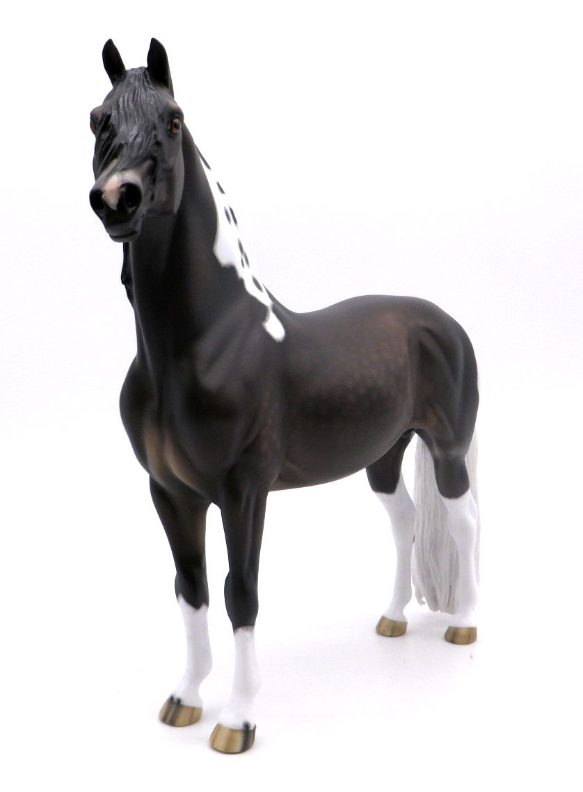 Lightfoot-OOAK Dapple Bay Tobiano Painted by Sheryl Leisure 3/28/22