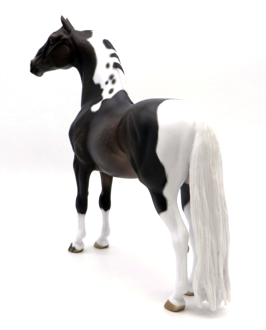 Lightfoot-OOAK Dapple Bay Tobiano Painted by Sheryl Leisure 3/28/22